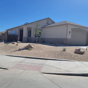 New Life Landscapes - Front yard complete with mounds. - Landscaping Near Me - Prescott Valley, Arizona