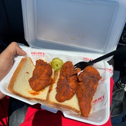 Helen's Hot Chicken & Seafood - Chicken tenders (hella hot)