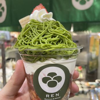 Matcha Ren - Matcha Mont Blanc Strawberry Parfait - Ice Cream & Frozen Yogurt Near Me - Costa Mesa, California Matcha Ren - Matcha Mont Blanc Strawberry Parfait - Ice Cream & Frozen Yogurt Near Me - Costa Mesa, California