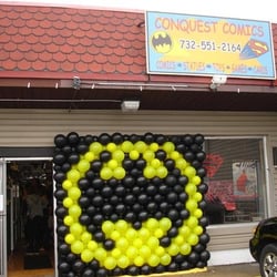 Conquest Comics - Batman Balloon display outside