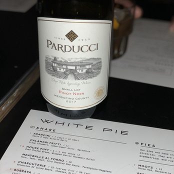 White Pie - Bottles of wine fairly priced - $38-52 - Pizza Near Me - Denver, Colorado