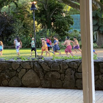 Toa Luau - All the kids playing together - Cultural Center Near Me - Haleiwa, Hawaii