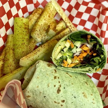 The Snack Spot - Veggie wrap & cucumber chips - Hot Dogs Near Me - Laredo, Texas