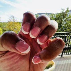 City Nails & Spa - Pink and white dip