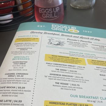 Eggs Up Grill - Woodruff Rd - Menu 07/2024 - Breakfast & Brunch Near Me - Greenville, South Carolina Eggs Up Grill - Woodruff Rd - Menu 07/2024 - Breakfast & Brunch Near Me - Greenville, South Carolina