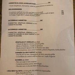 Brut - Menu de janvier 2019