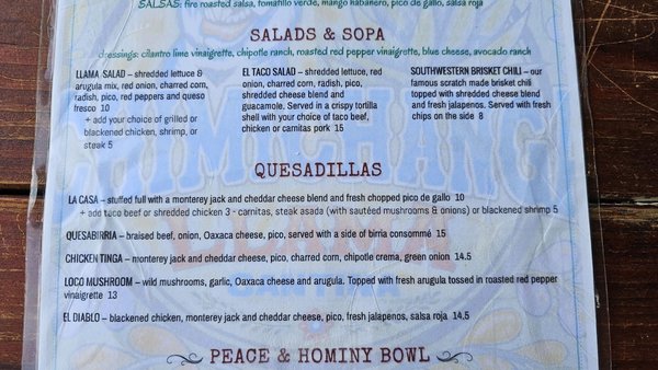 Menu photo 6 Chimichanga Llama Surfside Beach, SC