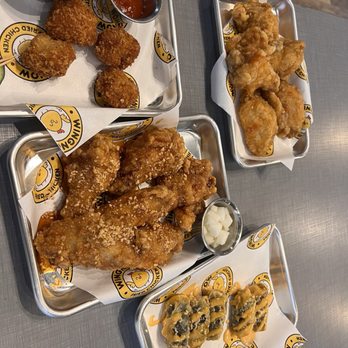 WingNow x Green Mint Pho and Boba - Fried meatballs, Korean eggrolls, Thai garlic and Korean kimchi wings - Chicken Wings Near Me - Clearwater, Florida