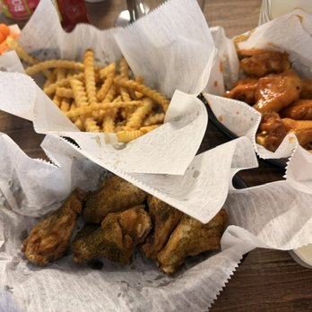 Jim's Wings - Wings (Hot and Lemon Pepper Rub) and Fries - American Near Me - Fort Collins, Colorado Jim's Wings - Wings (Hot and Lemon Pepper Rub) and Fries - American Near Me - Fort Collins, Colorado