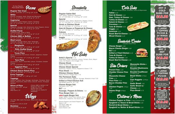 Menu photo 2 Amici Pizza & Restaurant Mechanicsburg, PA Menu photo 2 Amici Pizza & Restaurant Mechanicsburg, PA