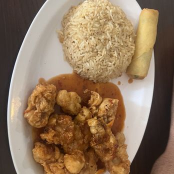 Wok In Cafe - L9 Orange Chicken Lunch - Chinese Near Me - Redlands, California