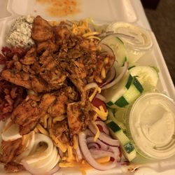 Joe's Pizza - Nashville chicken Cobb salad with ranch and blue