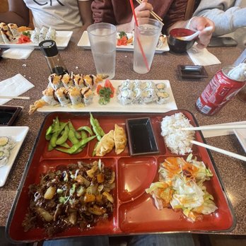 K.Sushi - Bulgolgi bento box (13.99) and lunch special #2 (California roll + Cerritos roll for 10.99) - Sushi Bars Near Me - Cerritos, California