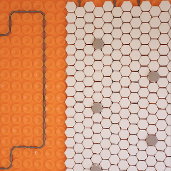 His Builders - Heated Tile floor oh me feel can feel it! - General Contractors Near Me