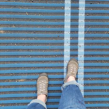 Nye Beach - a mat to make it easier to push a wheelchair or for those with walking difficulties to walk to the beach. - Beaches Near Me - Newport, Oregon