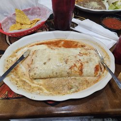 Salsas - Lake City - Super Burrito Loco with beef...