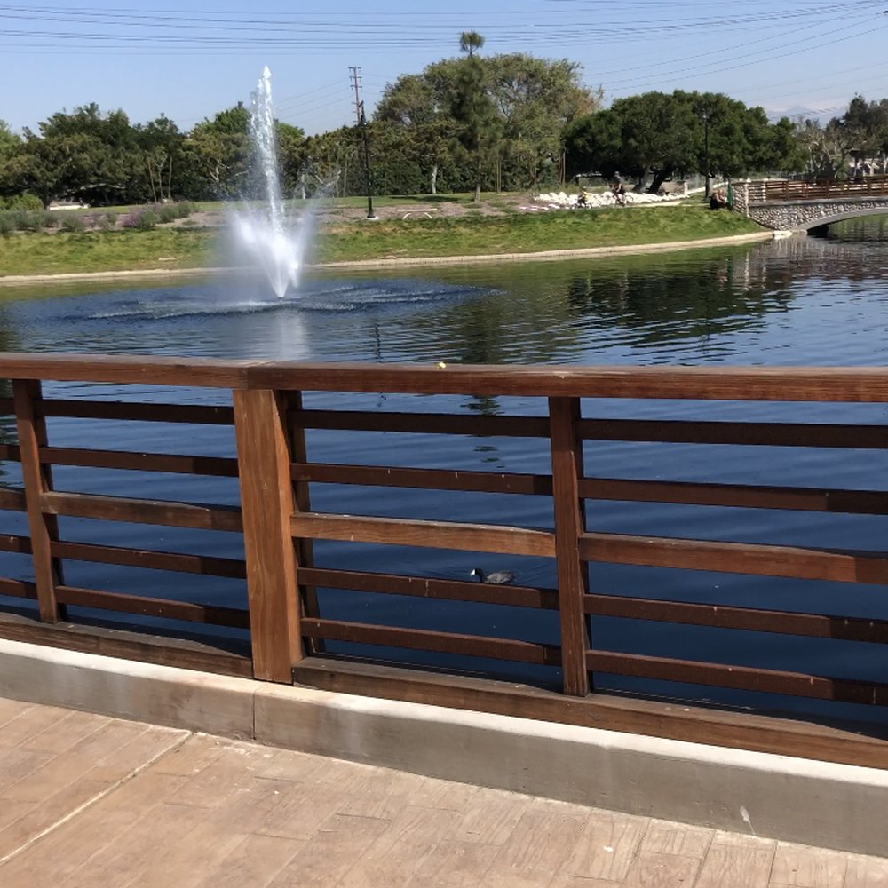 Wilderness Park - New railing. Blocks the view of the lake when sitting on the benches. It does keep people from the edge of the lake. - Parks Near Me - Downey, California Wilderness Park - New railing. Blocks the view of the lake when sitting on the benches. It does keep people from the edge of the lake. - Parks Near Me - Downey, California