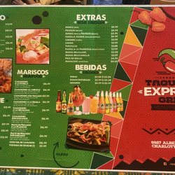 Taqueria Express - Menu may 2025