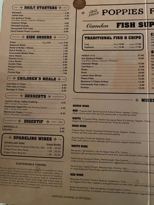 Menu photo 4 Poppies London, XGL Menu photo 4 Poppies London, XGL