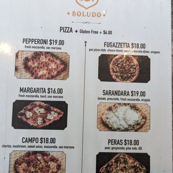Boludo - Pizza menu - Argentine Near Me - Minneapolis, Minnesota Boludo - Pizza menu - Argentine Near Me - Minneapolis, Minnesota