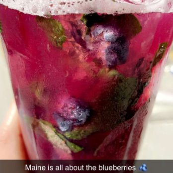 The Terrace Grille - Blueberry mojito mocktail - Seafood Near Me - Bar Harbor, Maine The Terrace Grille - Blueberry mojito mocktail - Seafood Near Me - Bar Harbor, Maine