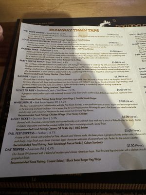 Menu photo 6 Runaway Train Brewery: Brewhouse + Saloon Honesdale, PA Menu photo 6 Runaway Train Brewery: Brewhouse + Saloon Honesdale, PA