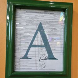 They Have an (A) On Their Health Inspection
