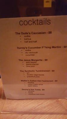 Menu photo 8 The Big Legrowlski Portland, OR