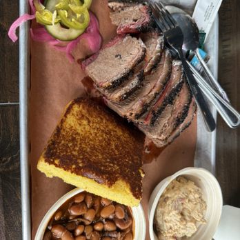 Mt Diablo BBQ - Brisket meal cornbread, potato salad, and beans - Barbeque Near Me - Lafayette, California Mt Diablo BBQ - Brisket meal cornbread, potato salad, and beans - Barbeque Near Me - Lafayette, California