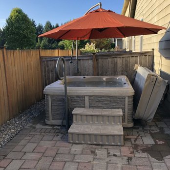 Clean Hot Tub - Cover captain and spa side umbrella installed all thanks to Mark and Clean Hot Tub! - Pool & Hot Tub Service Near Me - Olympia, Washington