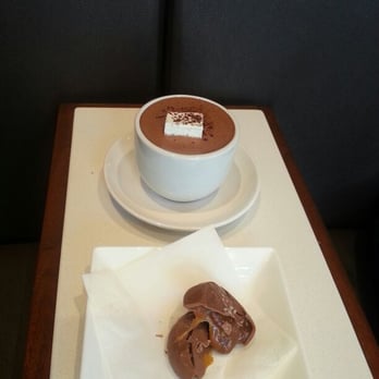 Christopher Elbow Chocolates - Roasted Hazelnut hot chocolate with hazelnut patty - Desserts Near Me - San Francisco, California