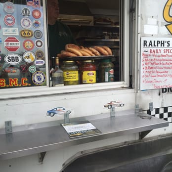 Ralphie's Crossroads Cafe - Ralphie in front of the HUGE Donuts 3-10-2016 - Hot Dogs Near Me - Plainview, New York