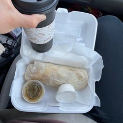 Palmer Coffee - Country burrito and latte