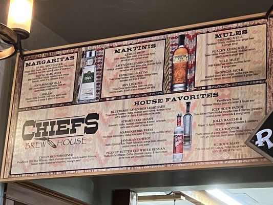 Menu photo 3 Chiefs Brew House Coburg, OR