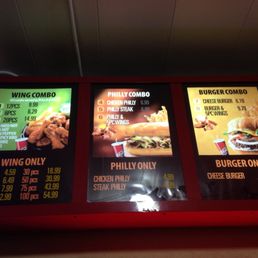 Menu board outside