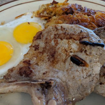 Just Breakfast - Close up of this perfect porkkchop breakfast! - Breakfast & Brunch Near Me - San Jose, California
