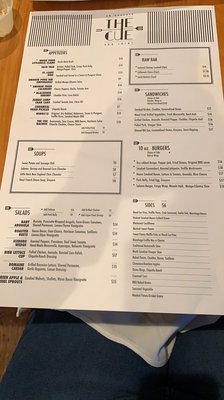 Menu photo 5 The Cue Restaurant Danbury, CT Menu photo 5 The Cue Restaurant Danbury, CT