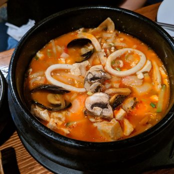 Soo Rah - Seafood Sundubu. My wife says it was very good and lots of seafood. - Korean Near Me - Medford, Oregon Soo Rah - Seafood Sundubu. My wife says it was very good and lots of seafood. - Korean Near Me - Medford, Oregon