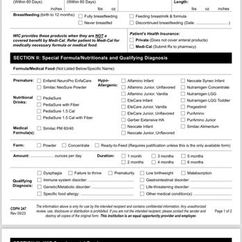 WIC - Form - Community Service/Non-Profit Near Me - Rosemead, California