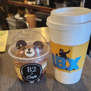B2 - This was a caramel macchiato and a chocolate bear cup - Coffee & Tea Near Me - Philadelphia, Pennsylvania B2 - This was a caramel macchiato and a chocolate bear cup - Coffee & Tea Near Me - Philadelphia, Pennsylvania