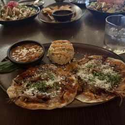 Plato de Quesadillas (with added carnitas) Plato de Quesadillas (with added carnitas)