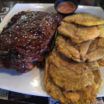 1950 Condado - Glazed ribs and Tostones - Puerto Rican Near Me - San Juan, Puerto Rico 1950 Condado - Glazed ribs and Tostones - Puerto Rican Near Me - San Juan, Puerto Rico