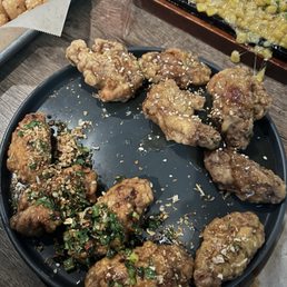 Salt and pepper wings and honey butter wings Salt and pepper wings and honey butter wings