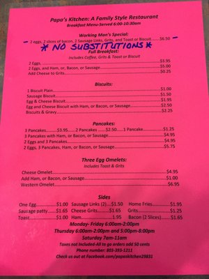 Menu photo 7 Papa's Kitchen Jackson, SC