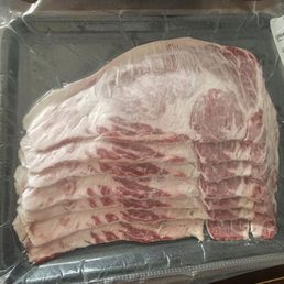 USDA prime ribeye thin slice