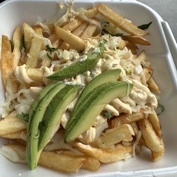 Birrieria Sabor Michoacan - Veggie nacho fries - Mexican Near Me - Valencia, California Birrieria Sabor Michoacan - Veggie nacho fries - Mexican Near Me - Valencia, California