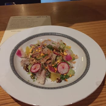 Odd Duck - Smoked redfish with radishes, fennel and popcorn! - American Near Me - Austin, Texas Odd Duck - Smoked redfish with radishes, fennel and popcorn! - American Near Me - Austin, Texas