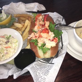 Iggy's Boardwalk - The lobster roll, with fries, coleslaw, and chowder! All for a very great price! - Seafood Near Me - Warwick, Rhode Island Iggy's Boardwalk - The lobster roll, with fries, coleslaw, and chowder! All for a very great price! - Seafood Near Me - Warwick, Rhode Island