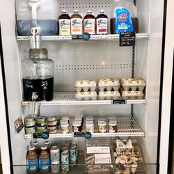 Kombucha and other drinks, eggs, vinegar, treats