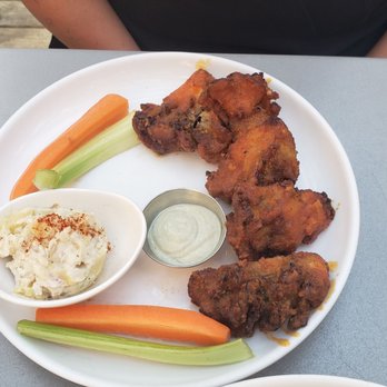 P.S. Kitchen - Buffalo wings with potato salad - Vegetarian Near Me - New York, New York